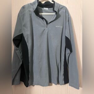 Men's Columbia Two-Tone Gray and Black Pullover